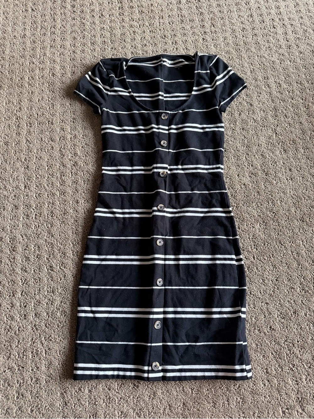 Aeropostale Striped Button-Front Dress